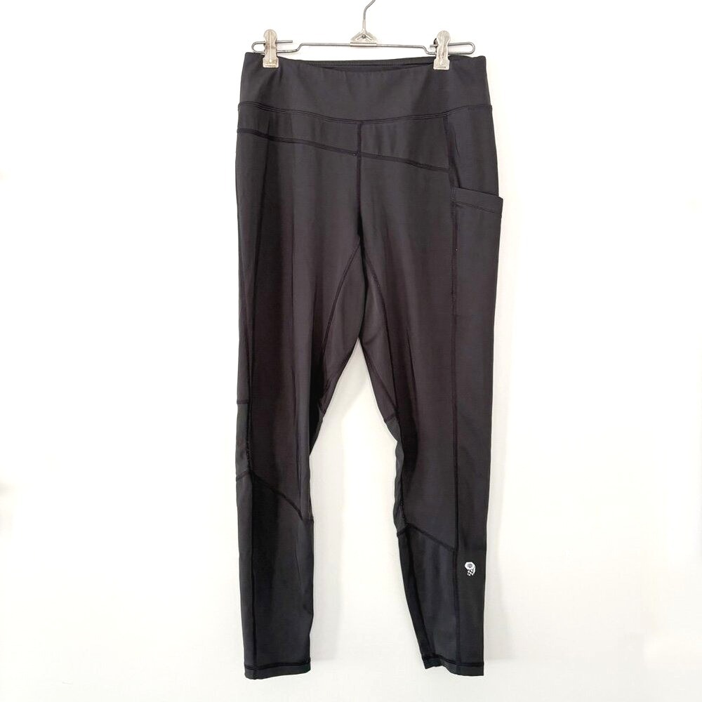 Mountain Hardwear Women's Dark Gray Leggings‎ – Size Medium – Mesh Back Detail